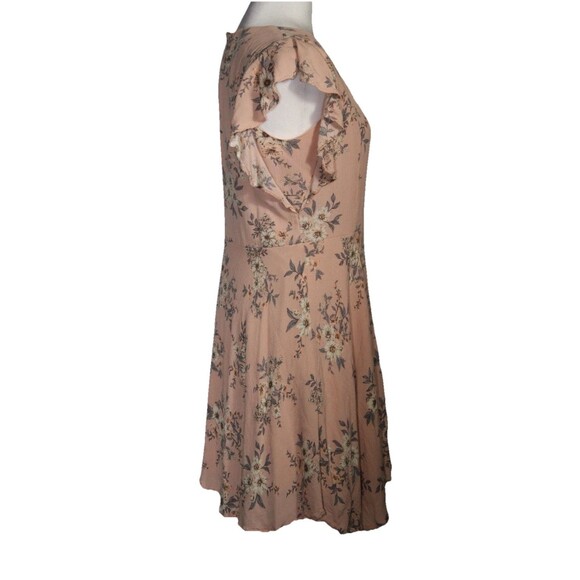 Alter’d State Feminine Floral wrap short sleeve Boho Dress Romantic Fairy Sz L - Picture 6 of 12
